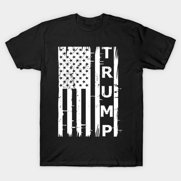 Donald Trump USA Flag Political Election T-Shirt by Lasso Print